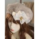 Hoshibako Works Bow Plush Beret(Pre-Made/8 Colours)